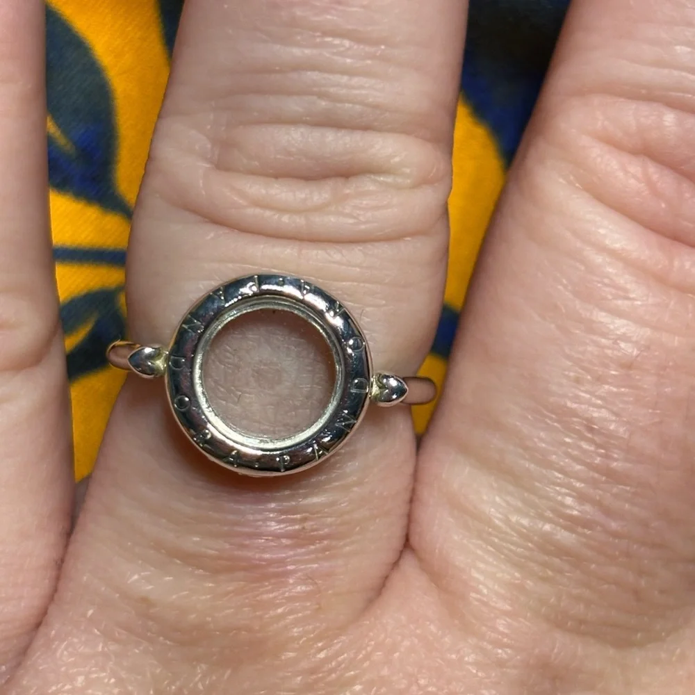 Pandora locket ring. Size 9. - Picture 2 of 3